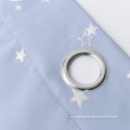 Светло -голубая романтическая звезда печатные шторы
